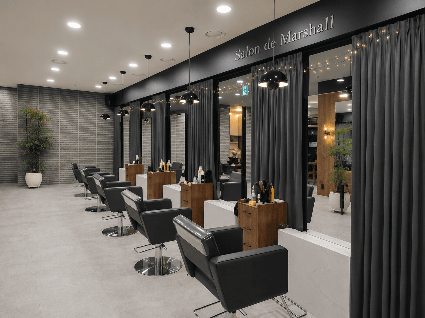Salon de Marshall 여의도점 살롱 내부 — Premium hair salon interior in Yeouido, Seoul (since 2006)